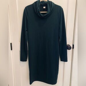 NWT Dark Teal Green Cowl Neck Dress